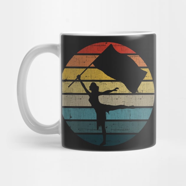 Colour Guard Silhouette On A Distressed Retro Sunset product by theodoros20